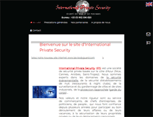 Tablet Screenshot of international-private-security.fr